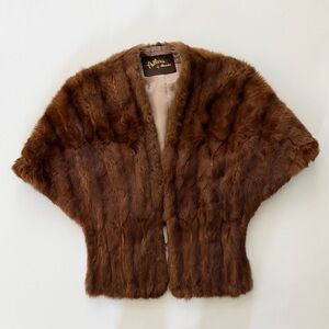 Brown Fur Wrap